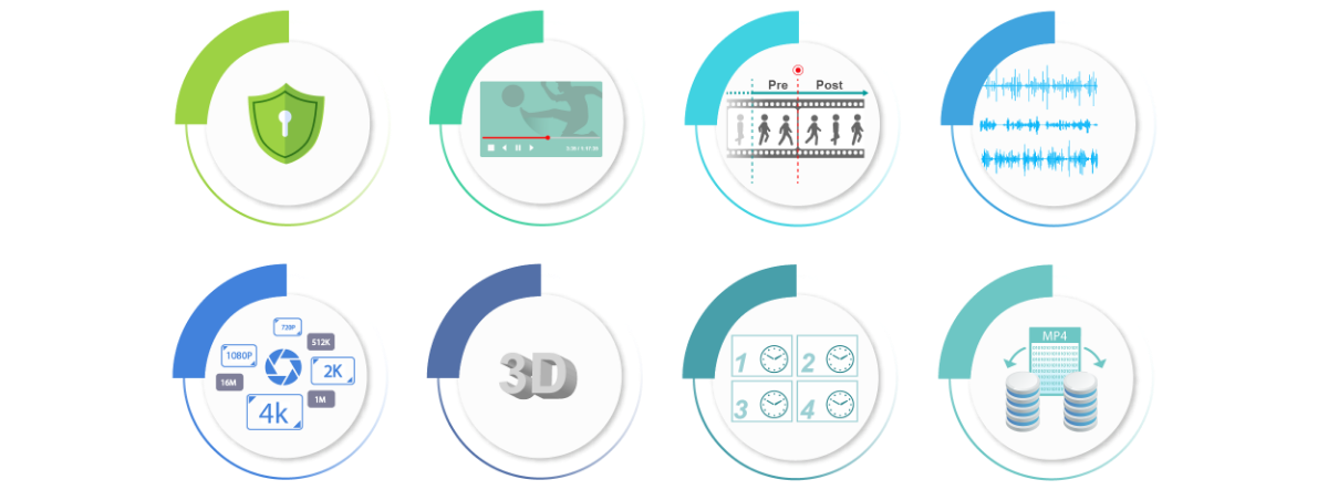 NexVDO具備多元錄影模式